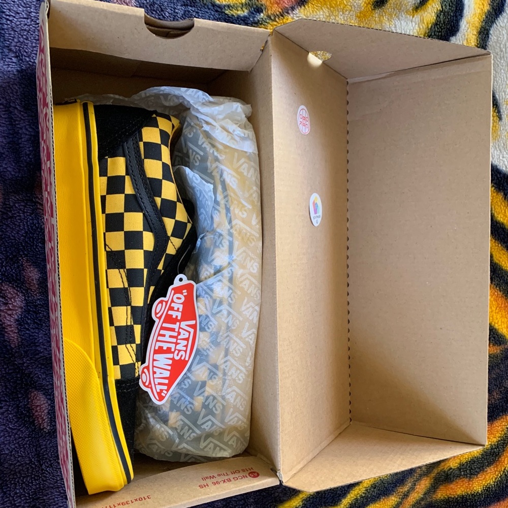 Yellow checkered vans limited edition!